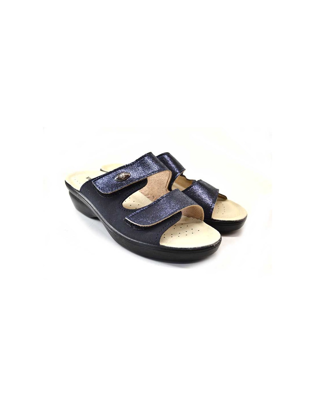 Valleverde ciabatte da donna 25312 blu | Giovannetti Calzature